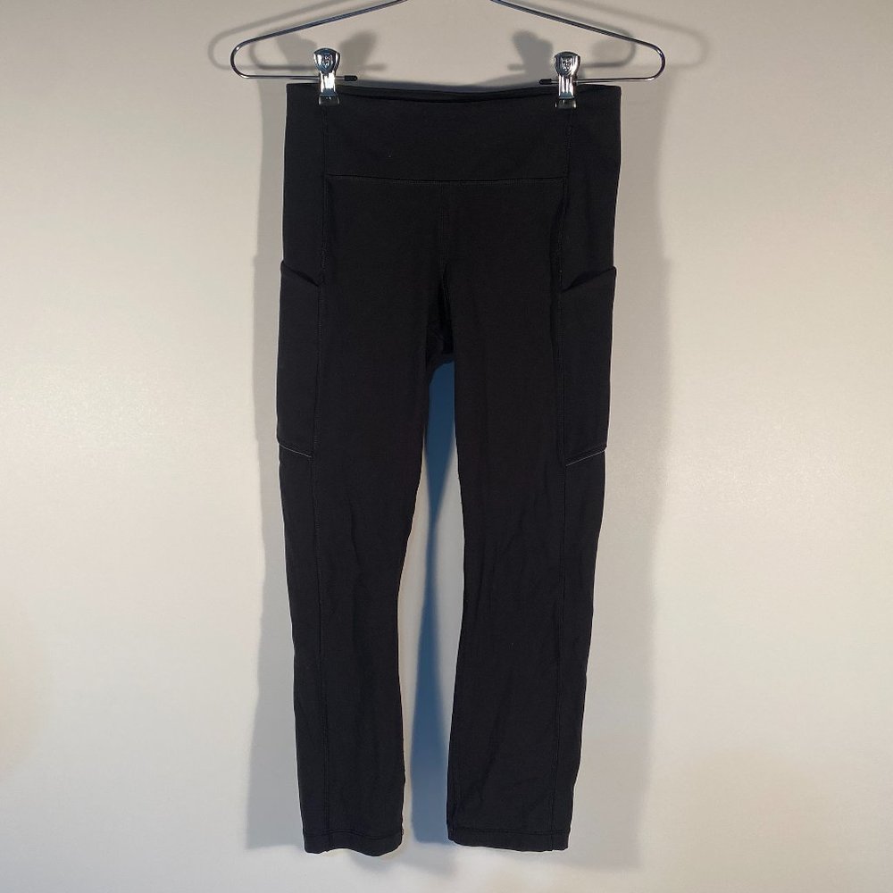 Lululemon Speed up Crop (21") Black Leggings Women Size 4